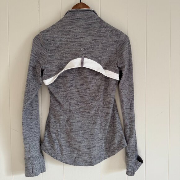 Lululemon Define Jacket Gray White Stretch Zip Pockets Full Zip Pullover… - Picture 3 of 5